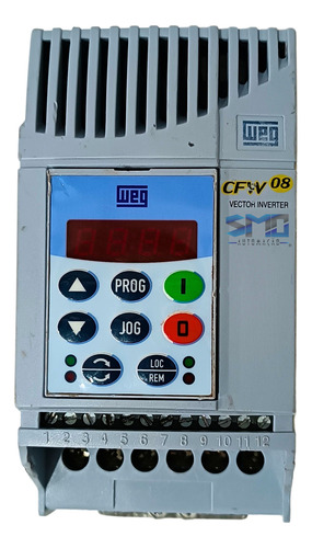 Inversor Frequência Cfw08 Weg Cfw080026s2024psz 0,5cv 220v