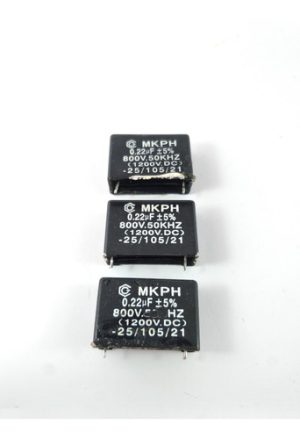 Kit 3 Capacitor Mkph 0,22uf 800v 50khz Com Garantia