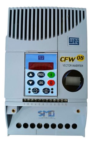 Inversor De Frequência Weg 2cv 220v Mono P/ Tri Cfw08 7,3a