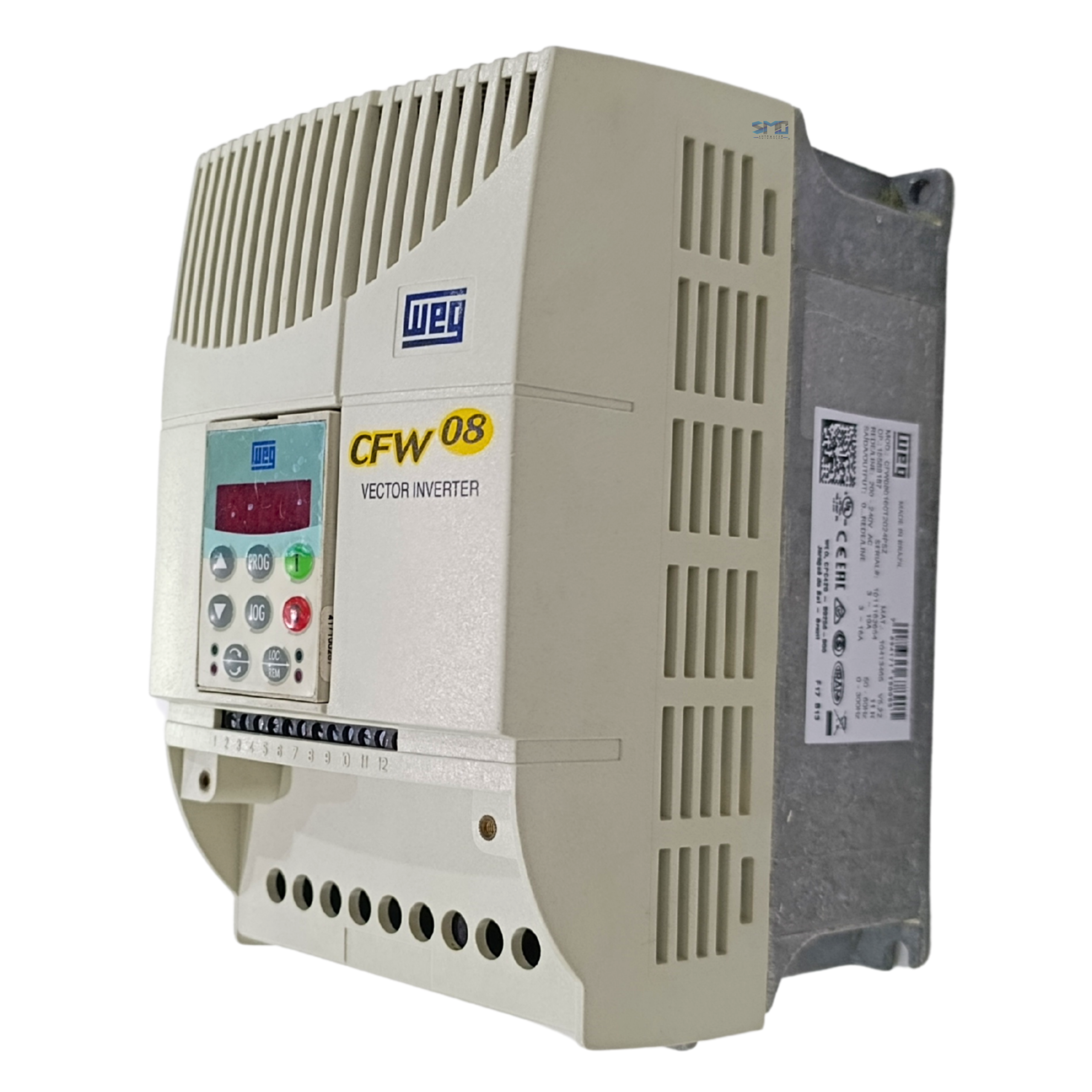 INVERSOR DE FREQUÊNCIA 5CV 16A 220V WEG CFW080160T2024PSZ